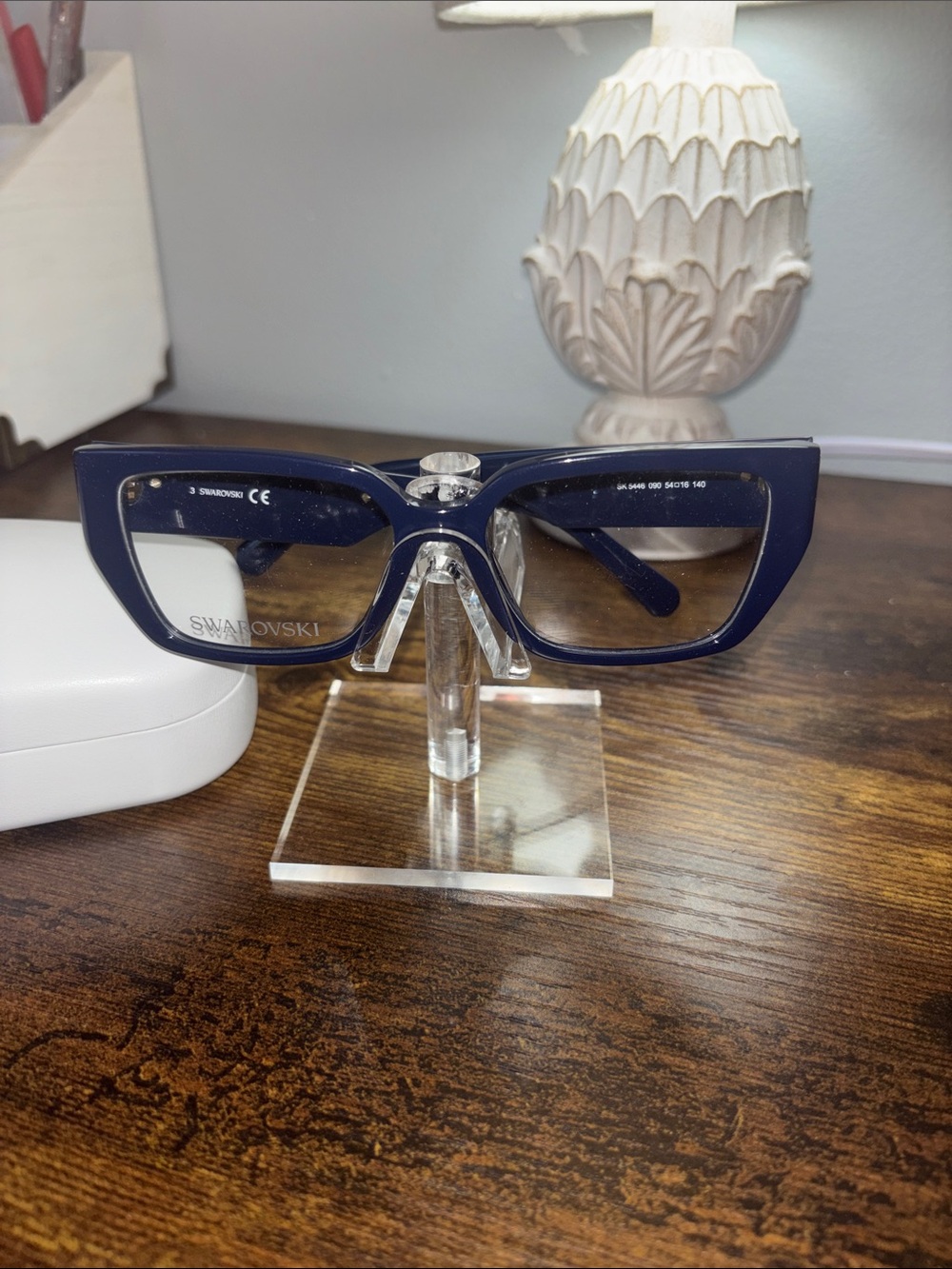 Swarovski Black Cat-Eye Glasses